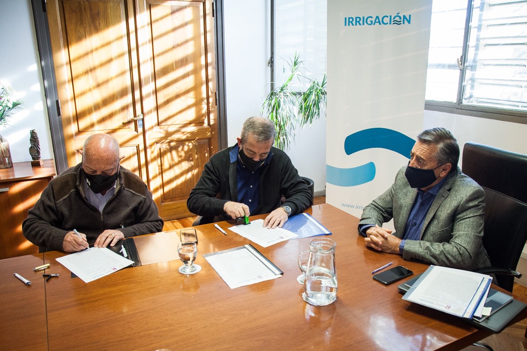 Irrigación junto a Junín y Rivadavia avanzan en la ampliación de una importante obra