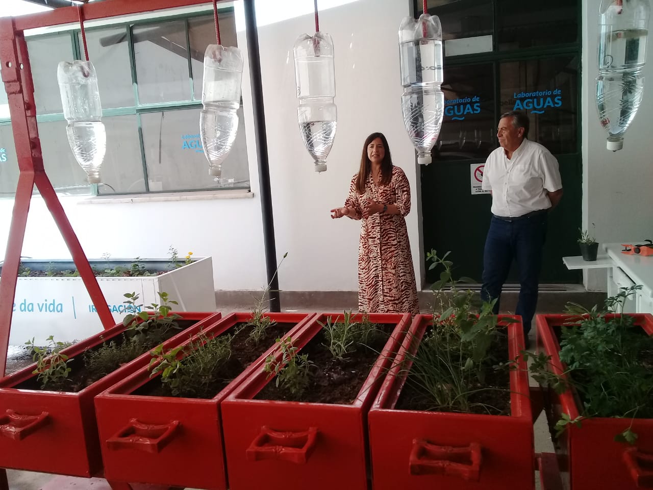 Irrigación inauguró un espacio demostrativo de cultivos sustentables