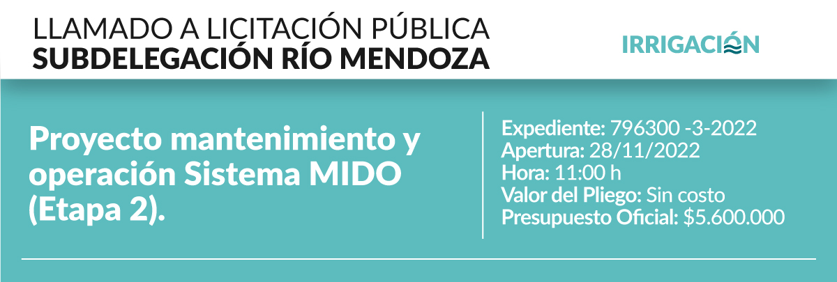 Proyecto mantenimiento y operación sistema MIDO