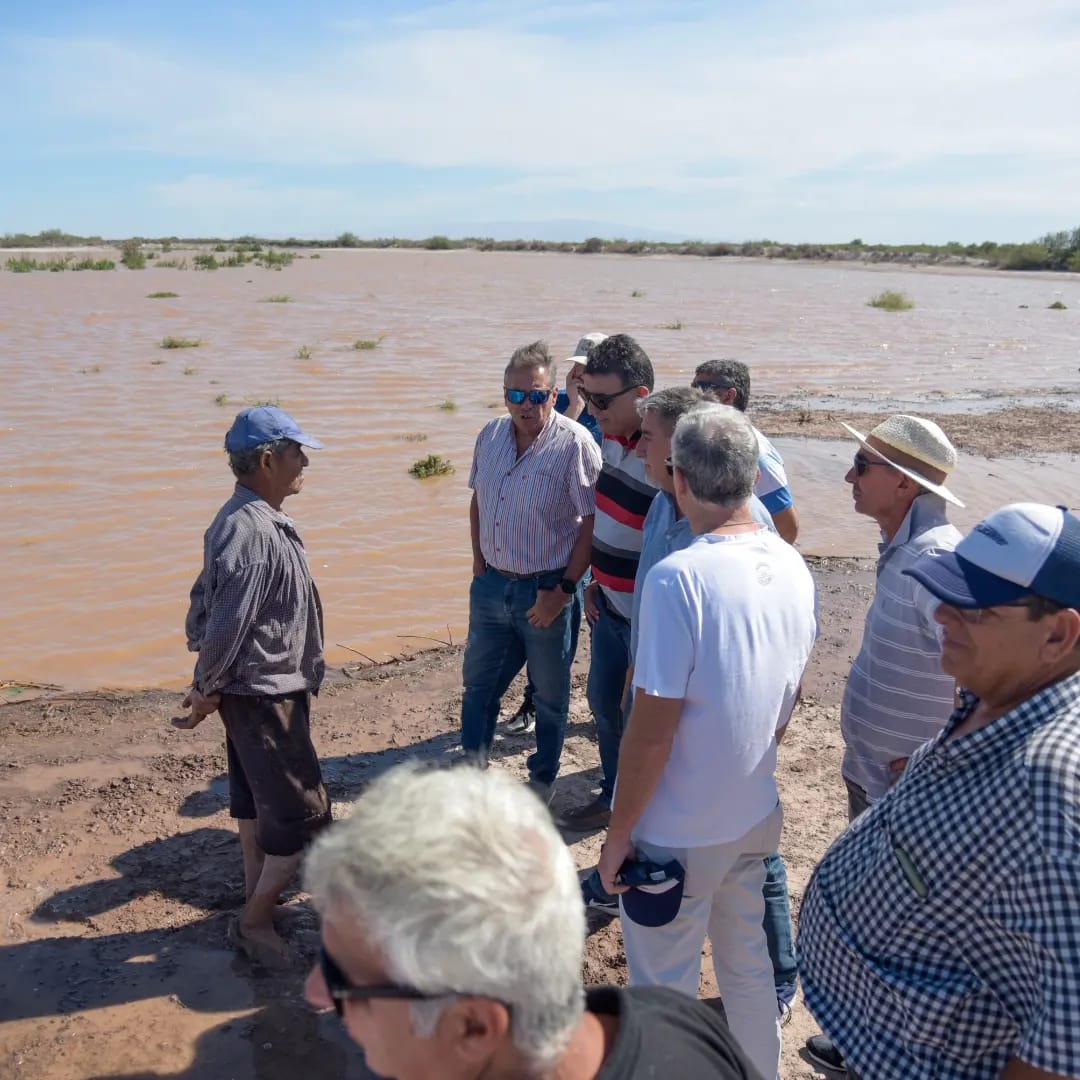 Lavalle: funcionarios de Irrigación recorrieron el secano y relevaron la situación con los pobladores